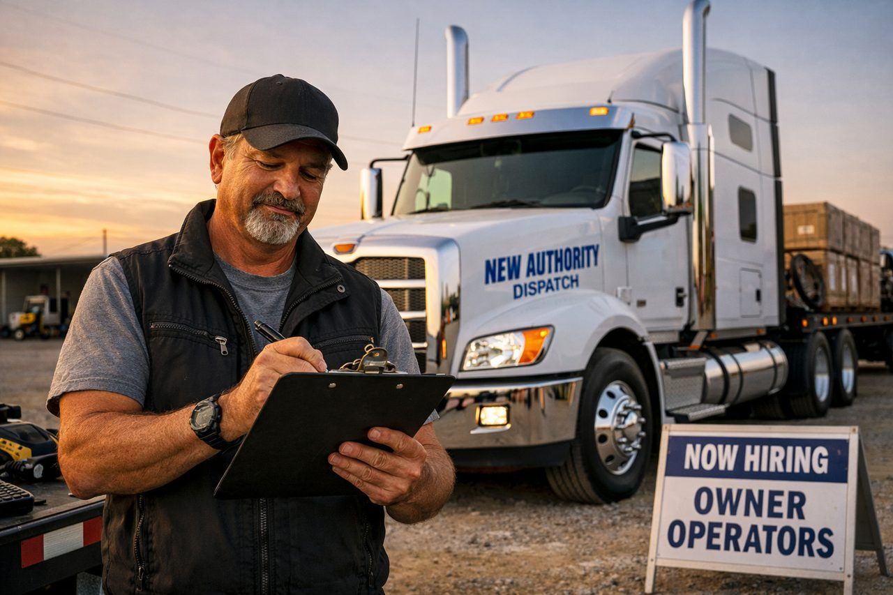 New authority truck driver getting set up with Loadboot dispatch
